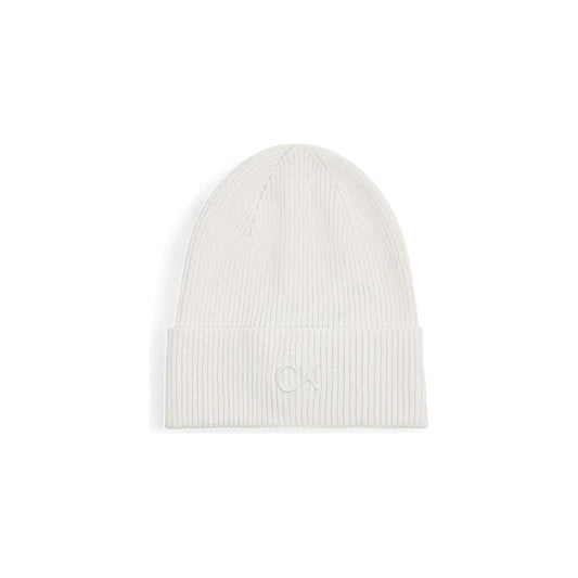 Calvin Klein White Organic Cotton Caps Baseball Hat CA-16493500008-ONE SIZE