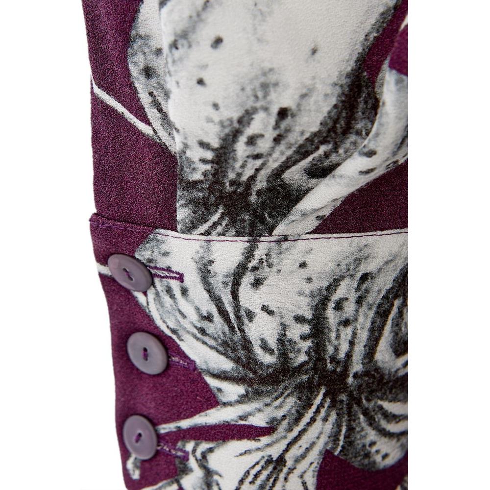 لارديني فستان فيسكوز أرجواني أنيق