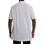 Dolce & Gabbana White Logo Collared Short Sleeve T-shirt TSH851890-58