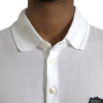Dolce & Gabbana White Logo Collared Short Sleeve T-shirt TSH851890-58