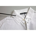 Dolce & Gabbana White Logo Collared Short Sleeve T-shirt TSH851890-58