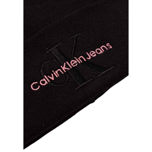 Calvin Klein Jeans Black Cotton Caps Baseball Hat