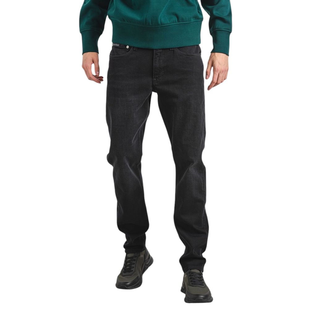 Calvin Klein Jeans Black Cotton Slim Fit Jean