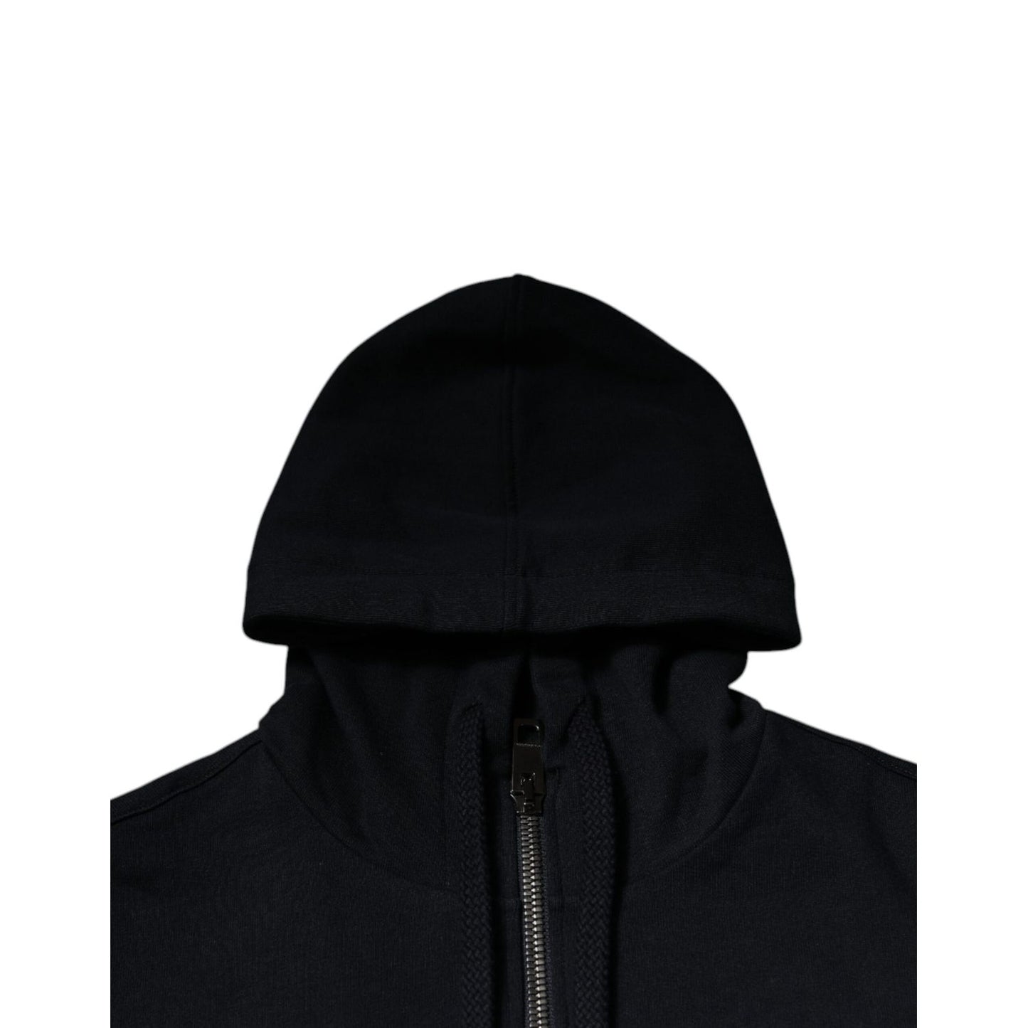 Dolce & Gabbana Blue Logo Full Zip Hooded Sweatshirt Sweater