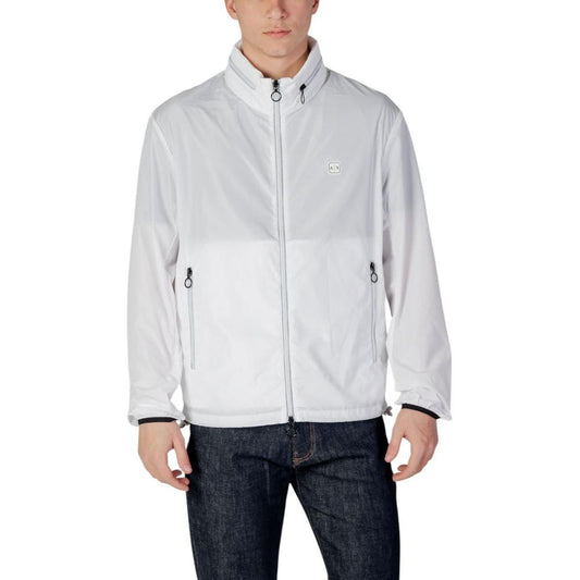 Armani Exchange White Polyester Jacket