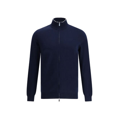 Svevo Blue Cotton Cardigan