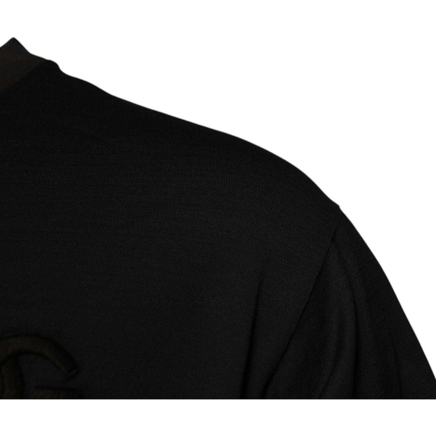 Dolce & Gabbana Black DG Logo Cotton Crew Neck T-shirt