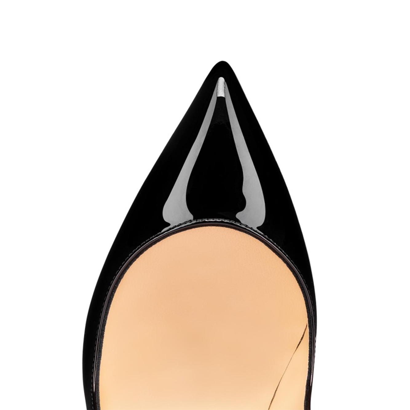 Christian Louboutin Black Patent Leather Hot Chick Pumps 100