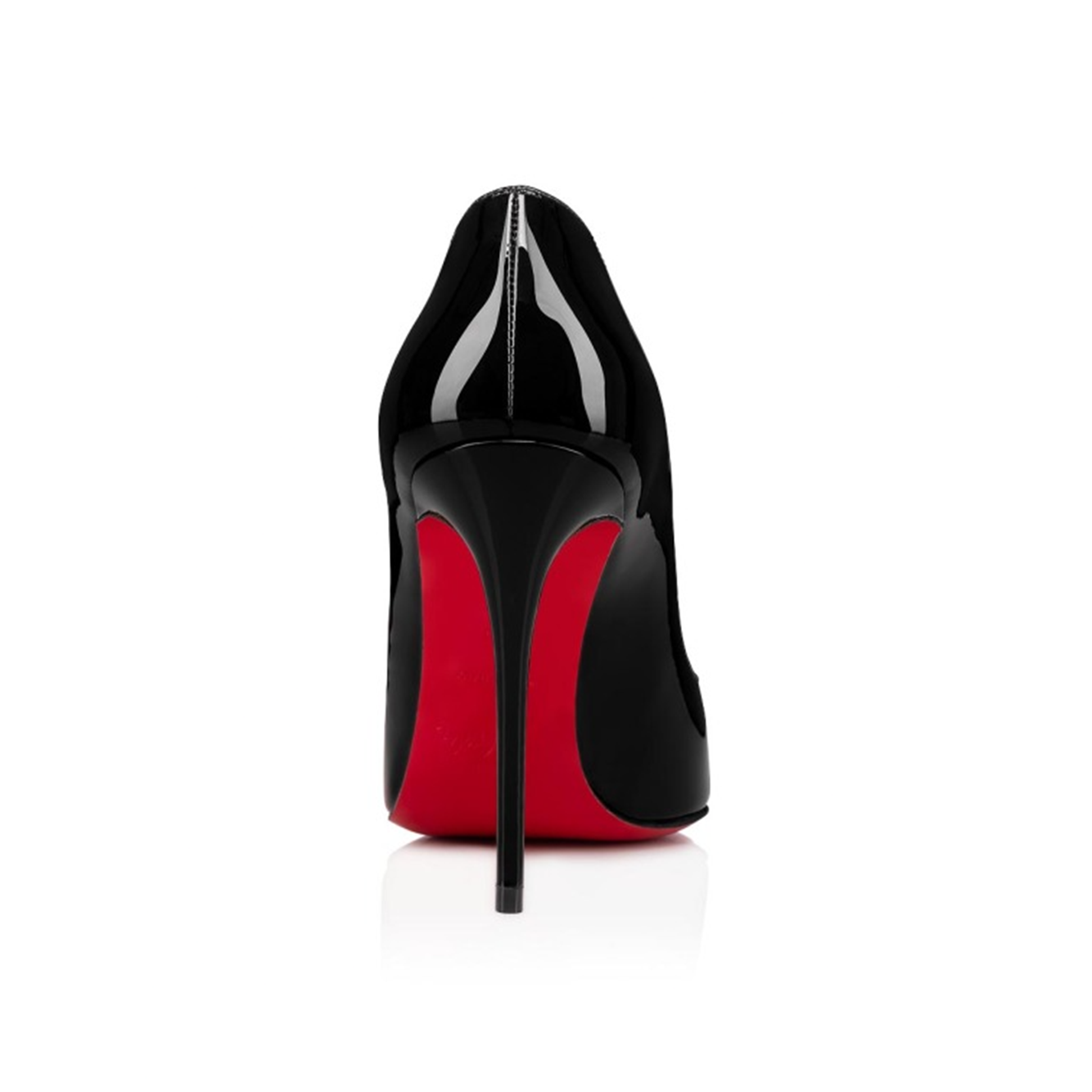 Christian Louboutin Black Patent Leather Hot Chick Pumps 100