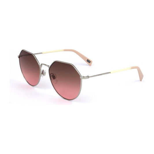 Levi's Gold Stainless Steel Sunglasses LV-1020-S-010 with Pink Lenses, Unisex, 57/19/145mm, Category 3 Protection.