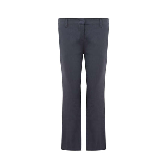 Lardini chic blue linen trousers, Italian craft, lightweight and breathable, perfect for stylish daytime wear in warm seasons.