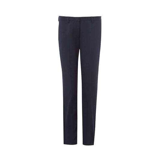 Lardini elegant blue wool pants for women, showcasing Italian craftsmanship, classic elegance, and comfort.