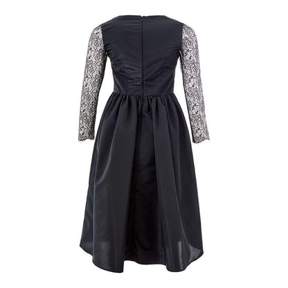 Lardini Elegant Black Polyester Dress