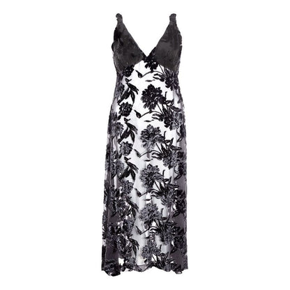 Lardini Elegant Black Viscose Dress