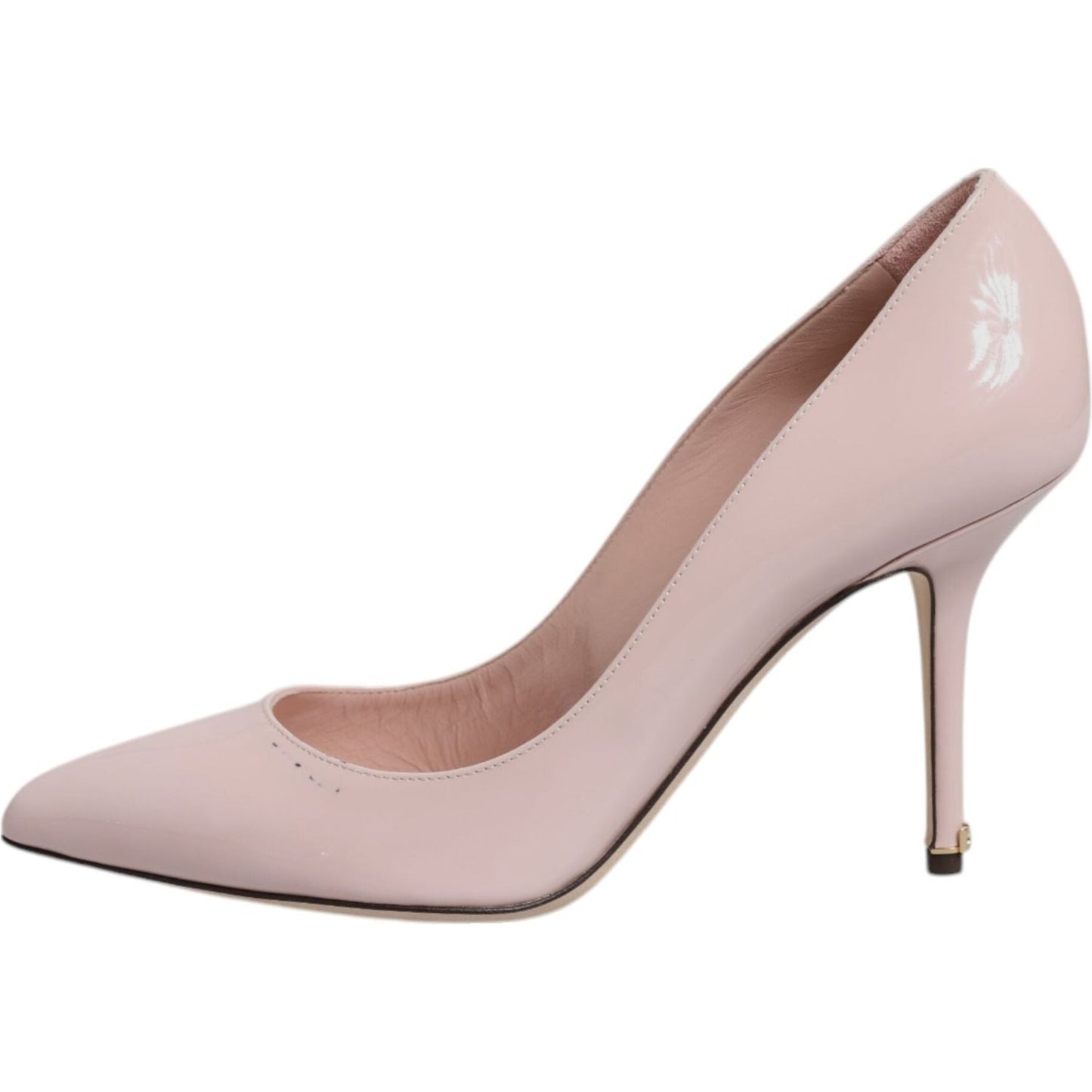 Dolce & Gabbana Pink Patent Leather Stiletto Heel Pumps Shoes LA12441-40