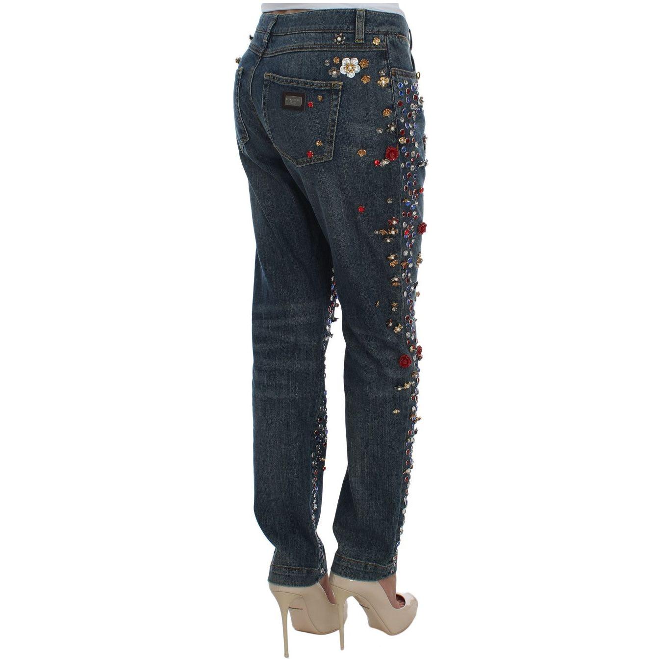 بنطلون جينز Dolce &amp; Gabbana Enchanted Sicily Crystal Heart Boyfriend