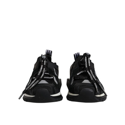Dolce & Gabbana Black Mesh Sorrento Trekking Sneakers Shoes