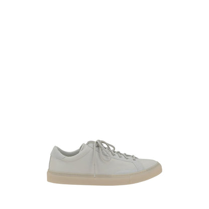 Diemme White Calf Leather Bos Taurus Low Top Sneakers