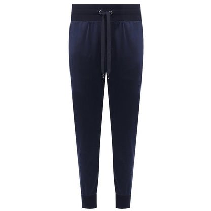 Dolce & Gabbana Blue Silk Pant
