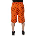 Dolce & Gabbana Orange Logo Monogram Cotton Bermuda Shorts PAN76178-48