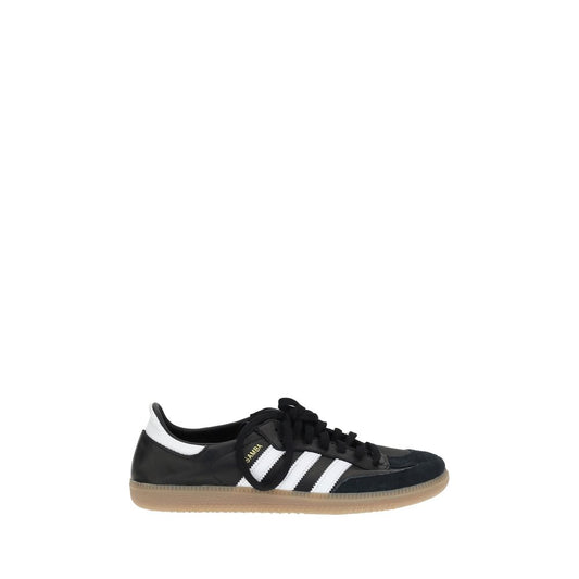 Adidas Black Calf Leather Bos Taurus Athletic Sneakers
