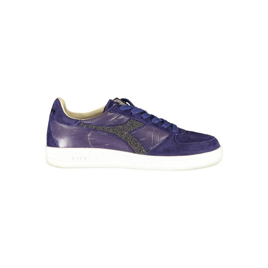 Diadora Blue Leather Women Sneaker Diadora Dim Gray