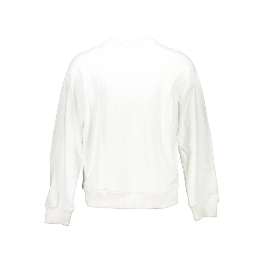Calvin Klein White Cotton Men Sweater