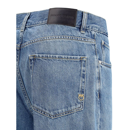 PINKO Blue Cotton Jeans Denim