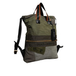 Dolce & Gabbana Military Green Patchwork Rucksack Backpack Bag BAG4340