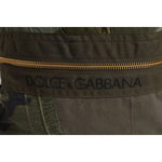 Dolce & Gabbana Military Green Patchwork Rucksack Backpack Bag BAG4401