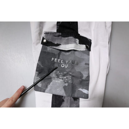 Dolce & Gabbana White Cotton Cargo Jogger Sweatpants Pants