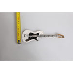 Dolce & Gabbana Gold Brass Logo Beaded Guitar Pin Brooch SMY10636