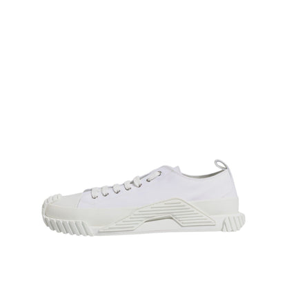 Dolce & Gabbana White Leather Low Top NS1 Sneakers Shoes