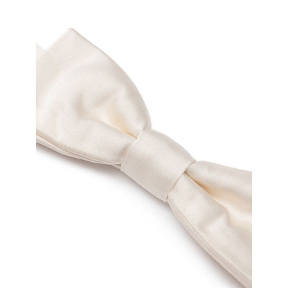 Dolce & Gabbana White Silk Bowtie