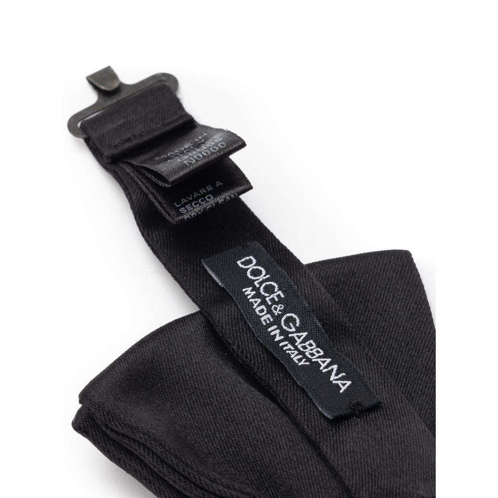 Dolce & Gabbana Black Silk Bowtie