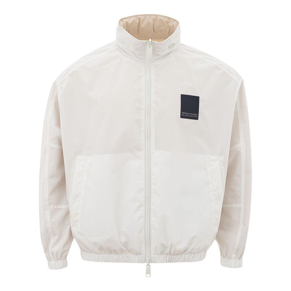 Armani Exchange Beige Polyamide Bomber