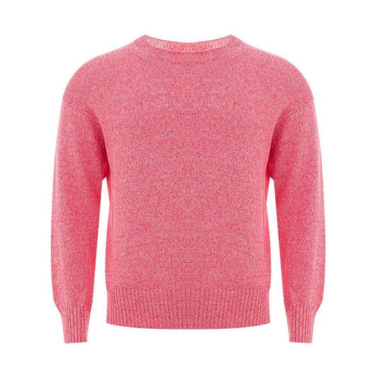 Gran Sasso Pink Cotton Sweater Gran Sasso Pale Violet Red