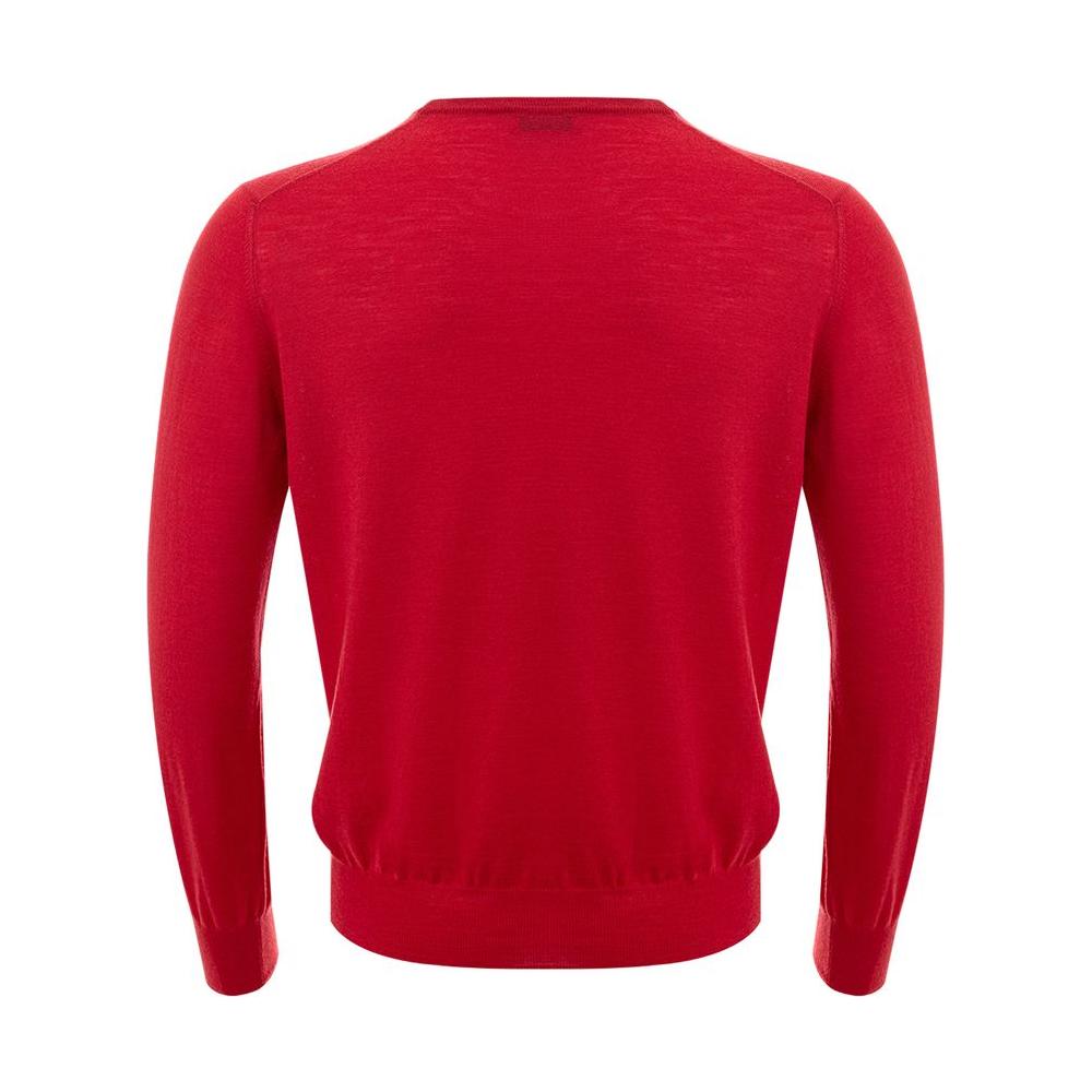 Gran Sasso Red Wool Sweatshirt