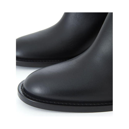 Burberry Black Leather Ankle Boots