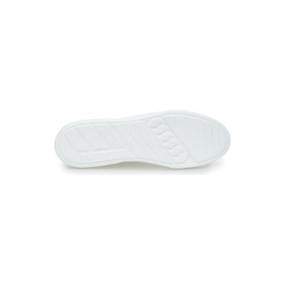 Casadei Sleek White Leather Sneakers