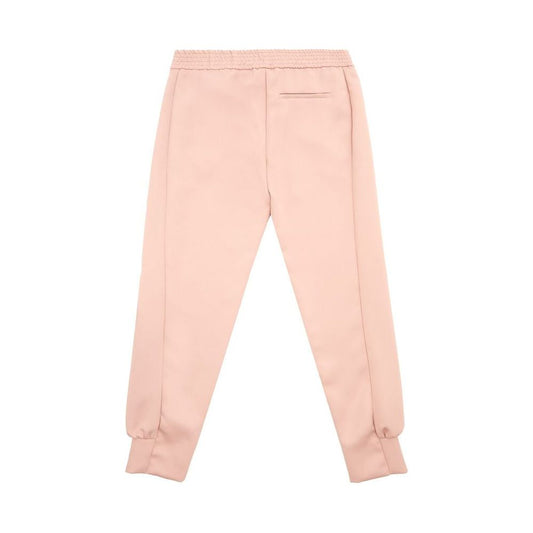 Lardini Elegant Pink Polyester Pants for Women Lardini Peach Puff