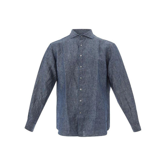 Lardini Elegant Flax Blue Shirt for Men