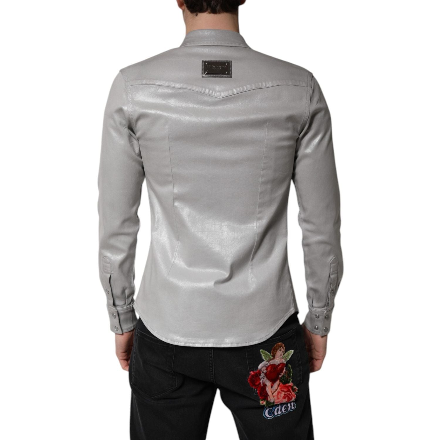 Front view with bag zipped and handles upright.