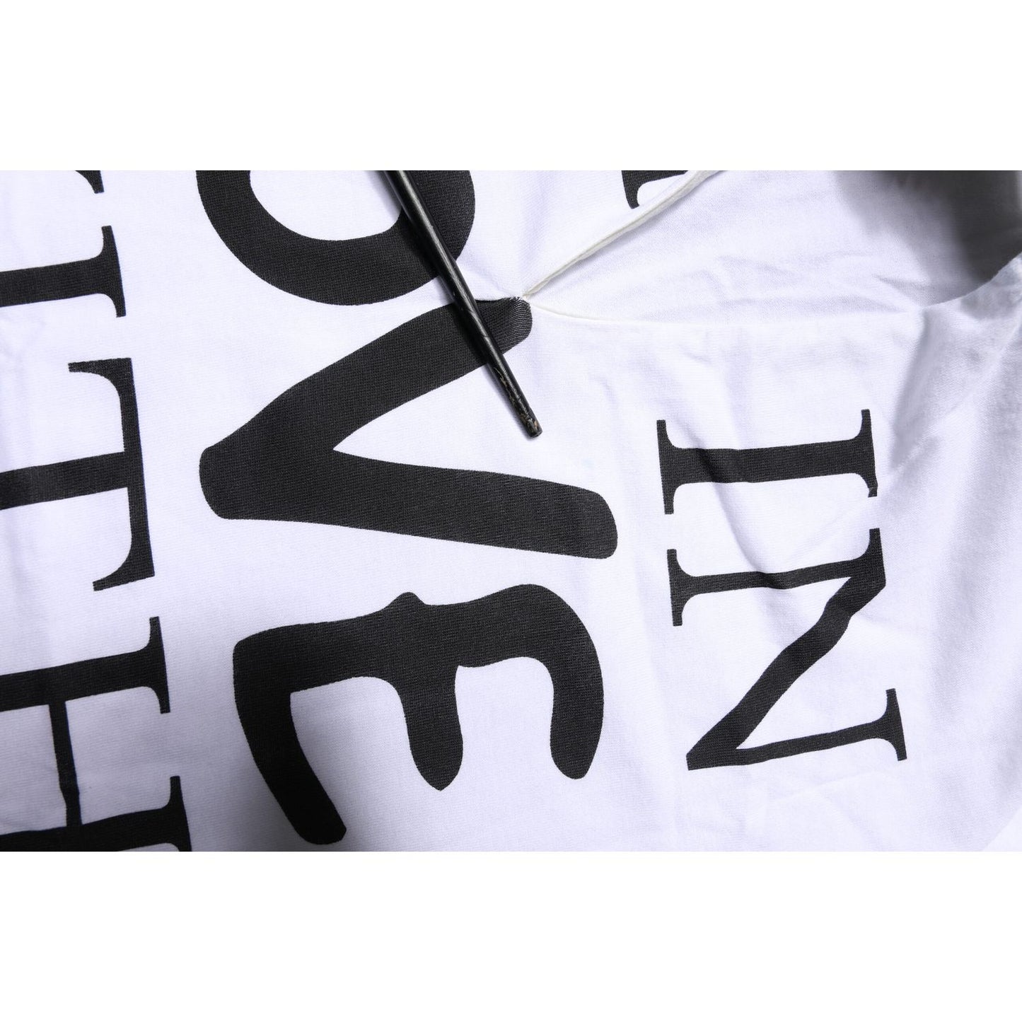 Dolce & Gabbana White Cotton Silk Blend Ascot Collar T-shirt