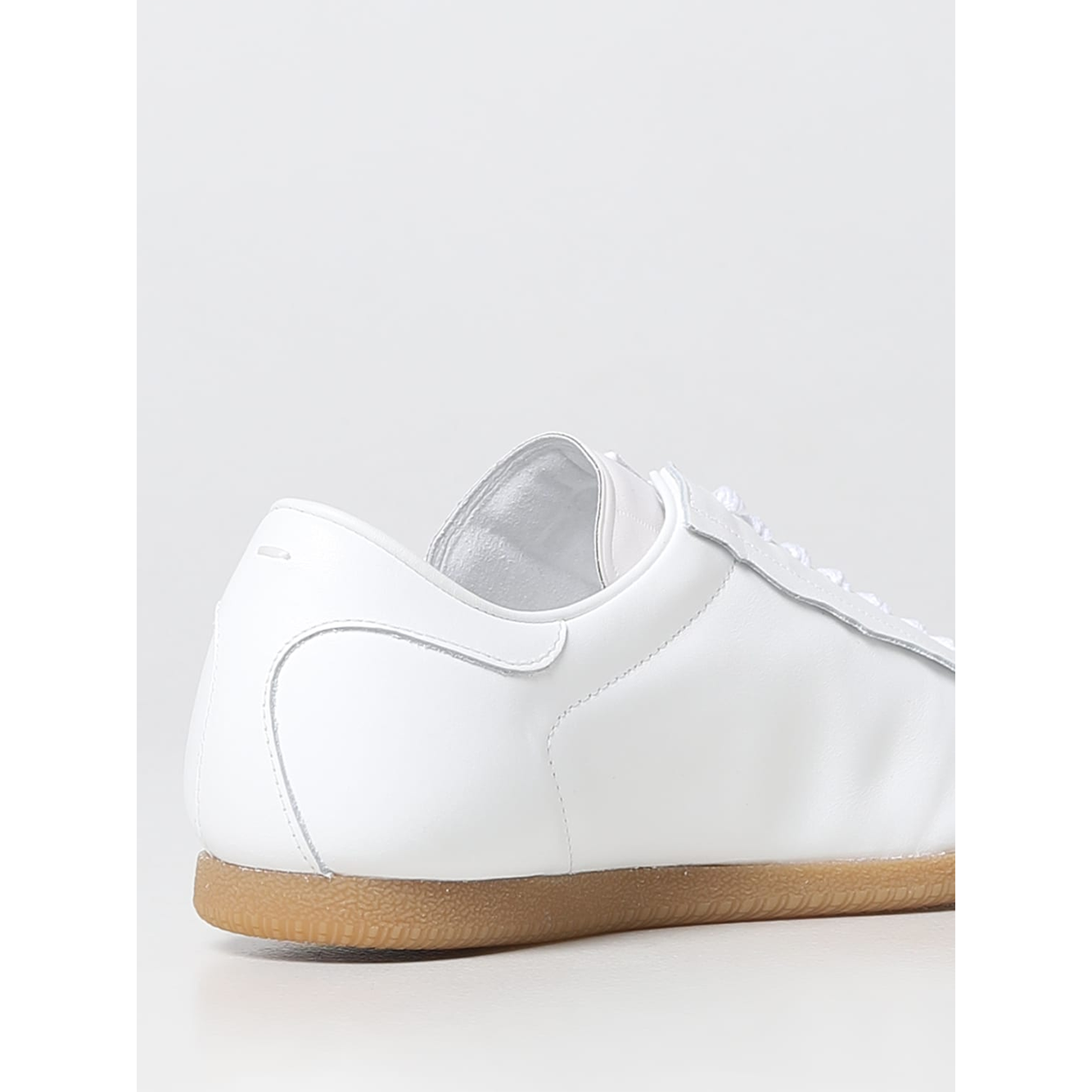 Maison Margiela Low Featherlight Leather And Suede Sneakers