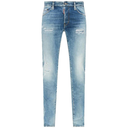 Dsquared² Blue Cotton Men's Slim Fit Jean