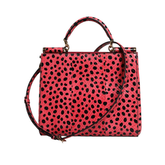 Dolce & Gabbana Pink Exotic Leather Top Handle Tote Crossbody Bag