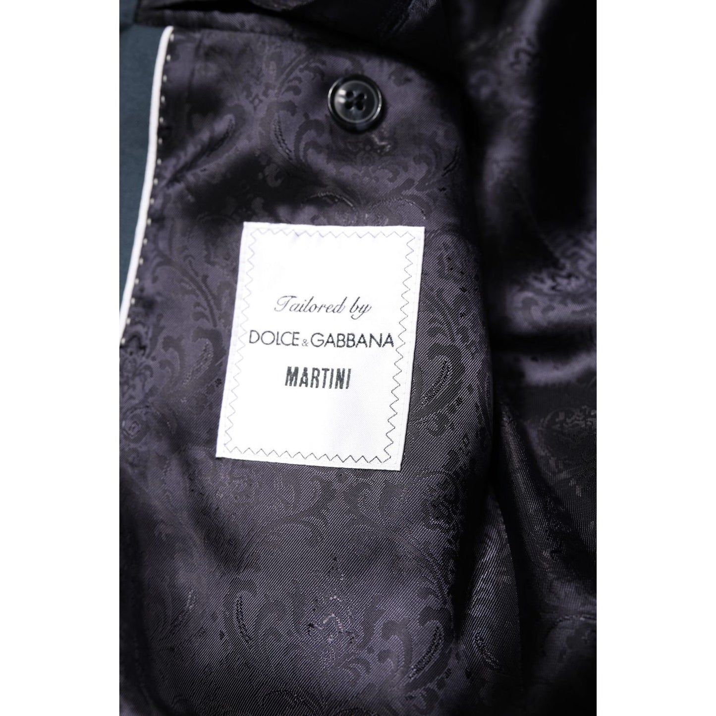 Dolce & Gabbana Blue Single Breasted Men Coat MARTINI Blazer