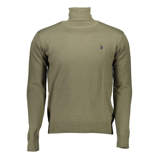 U.S. POLO ASSN. Green Cotton Men Sweater U.S. POLO ASSN. Dim Gray