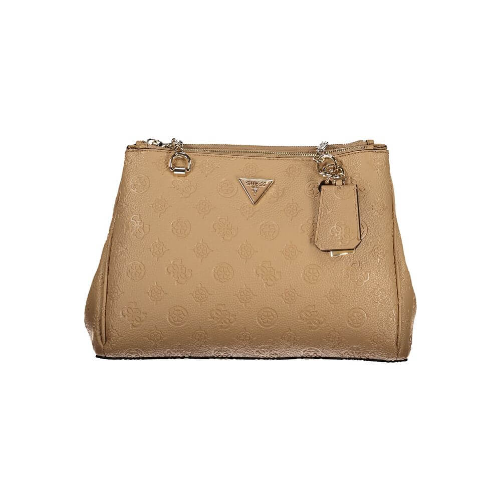 Front view with bag zipped and handles upright.